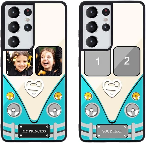 Miniatura 374 de Funda de teléfono personalizada para Samsung Galaxy S22+ / S22 Plus 5G, funda de TPU suave de vidrio templado antiarañazos personalizada con foto