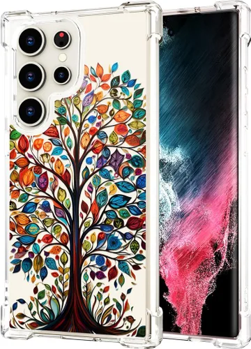 Miniatura 13 de Hungo Funda compatible con Samsung Galaxy S23 con diseño floral y bonito diseño transparente, femenino para mujeres y niñas, con hermoso clavel