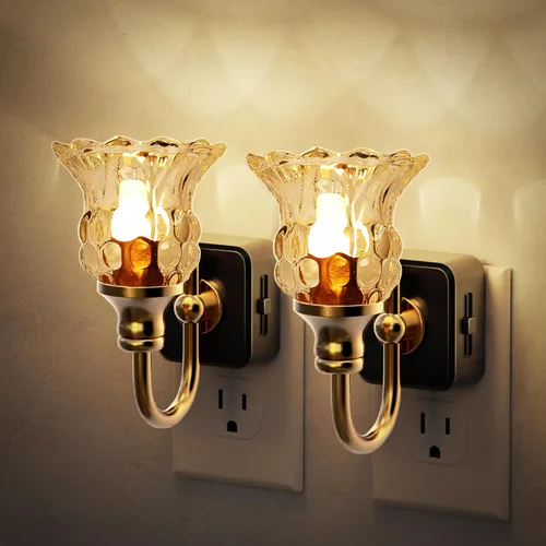 Miniatura 14 de JandCase Luz Nocturna, Luces Nocturnas Cambiantes de Color Enchufables en la Pared, Luz Nocturna RGB con Sensor de Luz, Luz Nocturna Enchufable