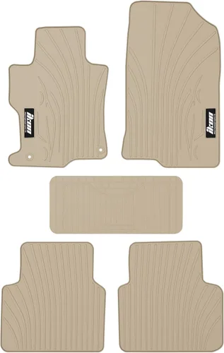 FREEMOTOR802 Alfombrillas de látex para todo tipo de clima, para Honda Accord Sedán 2008-2012, accesorios para interiores de automóvil, repuesto