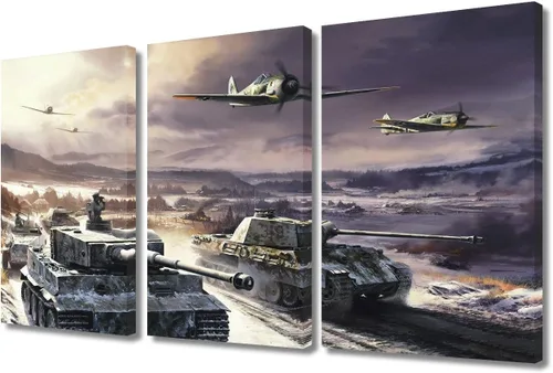 Lienzo decorativo para pared de niños, decoración de dormitorio de adolescentes de la Segunda Guerra Mundial, imágenes en pared para decoración del