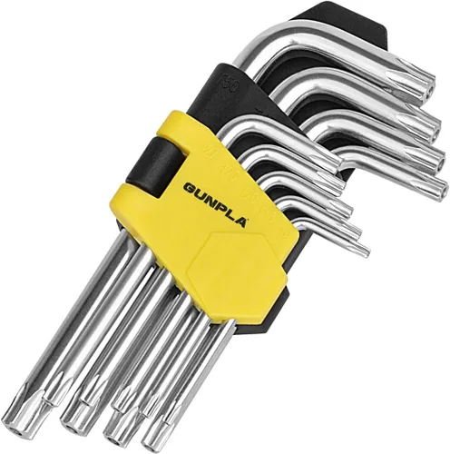 Miniatura 7 de Gunpla Llave Allen con llave hexagonal Torx, llave hexagonal Allen Star, llave de brazo corto, llaves hexagonales de seguridad, agujeros de extremo