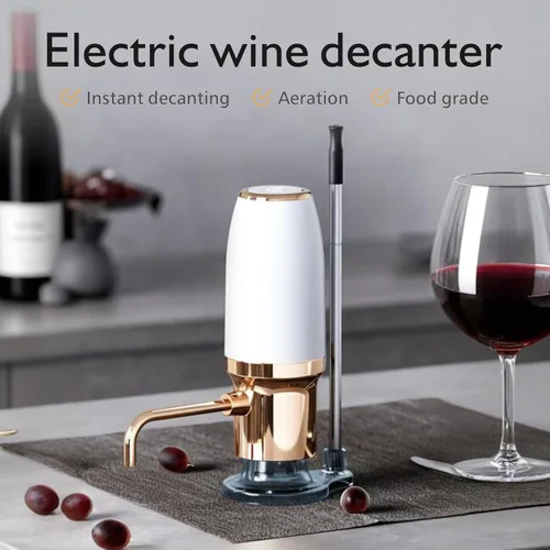 Miniatura 2 de aireador de vino eléctrico, aireador de vino, decantador de vino eléctrico, caño vertedor aireador de vino, dispensador de vino, accesorios de vino
