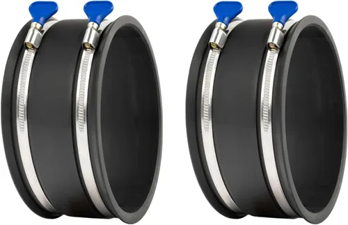 Miniatura 9 de POWERTEC 70337-P2 - Manguito flexible de control de polvo de 2-1/2 pulgadas con abrazaderas de manguera de llave ajustable, conector de manguera