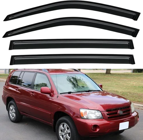 Miniatura 251 de YQAUTEC Viseras de Ventana Protectores de Lluvia para Honda Civic 2022 2023 2024 2025 2026, Deflectores de Viento de Ventilación de Ventana Fuera