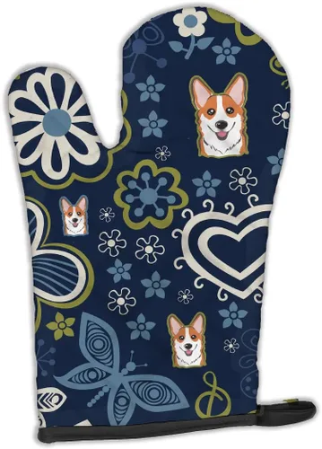 Miniatura 153 de Caroline's Treasures BB4020OVMT Dog House Collection Border Collie - Guante de horno grueso resistente al calor para sartenes calientes y horno
