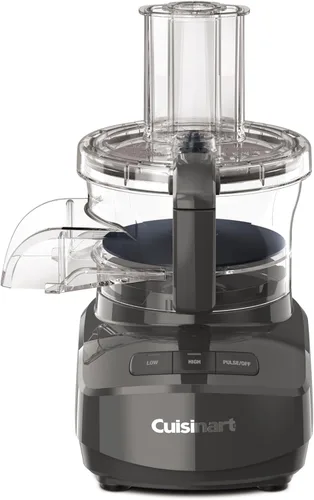Cuisinart Procesador de alimentos de alimentación continua de 9 tazas con disco de rallado y rebanado reversible fino y mediano, cuchilla universal,