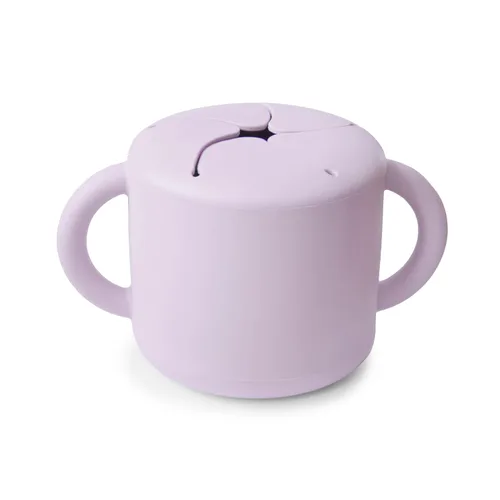 Miniatura 11 de mushie - Taza para merienda de silicón, contenedor de alimentos a prueba de derrames para niños pequeños y bebés (arena movediza)