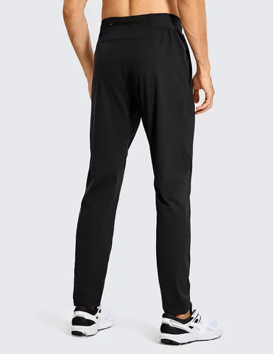 Miniatura 2 de CRZ YOGA Pantalones deportivos elásticos en 4 direcciones para hombre, 30 pulgadas, pantalones deportivos casuales de trabajo con bolsillo