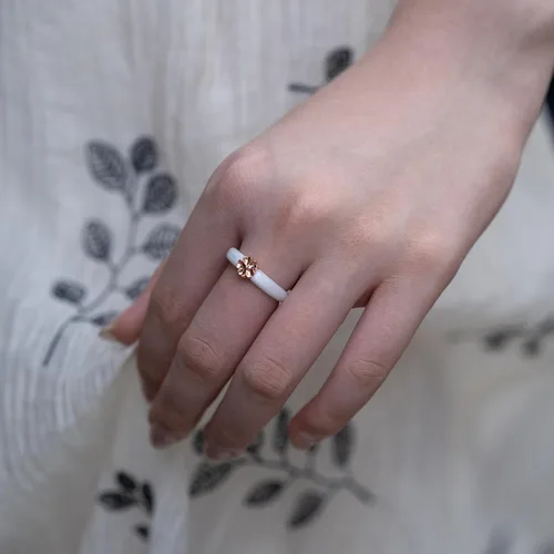 Miniatura 9 de Zollen Anillos de silicona para mujer, 1/3 paquetes de alianzas de boda de silicona, forma de flor, anillos de goma, colección de flores para mujer