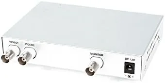 Miniatura 4 de Divisor y conmutador de video HD de 2 canales, soporte 1080P, sistema NTSC/PAL, función de congelación de imágenes, para vigilancia CCTV/DVR