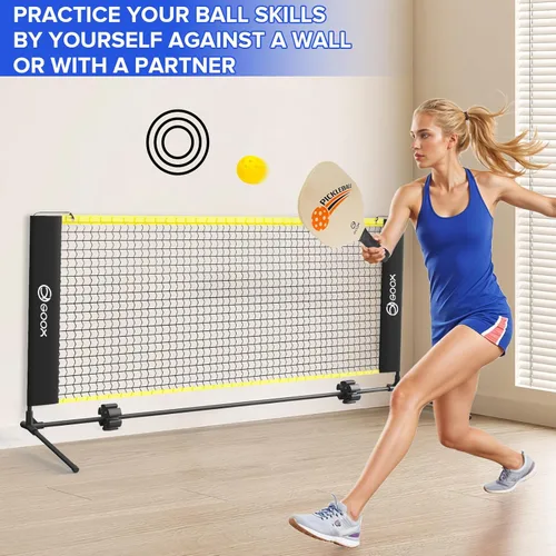 Miniatura 3 de GOOX 6FT Small Mini Pickleball Net Set - Quick Setup Indoor/Outdoor Portable Practice Net