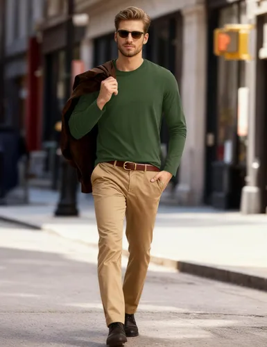Miniatura 7 de Cotrasen - Camisetas básicas de manga larga para hombre, de algodón, con cuello redondo, transpirables, suaves y casuales