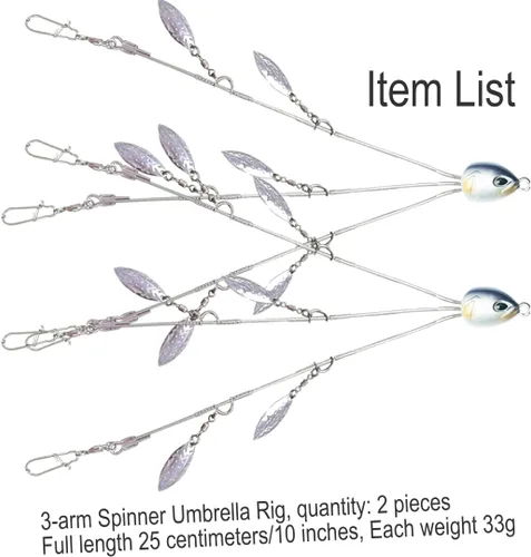 Miniatura 2 de Kit de equipo de pesca, plataformas Alabama de 3 amr o 5 amr