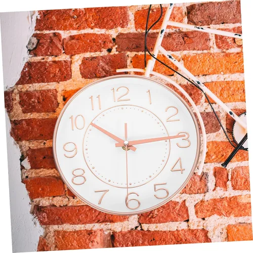 Miniatura 7 de IMIKEYA Reloj de pared digital de cuarzo, reloj de pared con pilas para decoración del hogar, baño, decoración de puerta, decoración de oficina