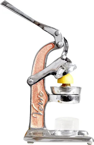 Verve CULTURE - Exprimidor manual de aluminio fundido artesanal de grado profesional, perfecto para naranja, lima y frutas cítricas pequeñas,