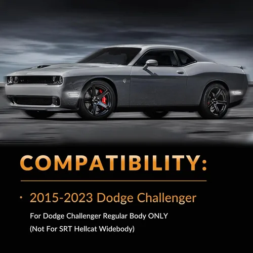 Miniatura 2 de Luces LED de señalización lateral blancas para parachoques, lámparas de señal de estacionamiento para 2015-2023 Dodge Challenger 4 piezas, lente
