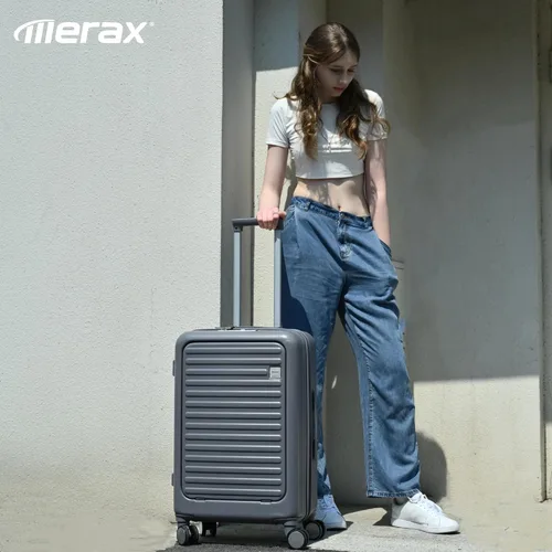 Miniatura 48 de Merax Juego de equipaje rígido ABS expandible de 3 piezas con rueda giratoria Maleta TSA Lock Suit Case, Negro -, Juego de 2 piezas, Equipaje