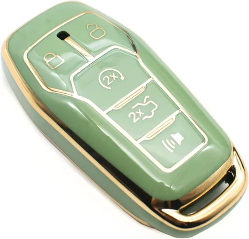Miniatura 9 de FEYOUN Funda para llavero compatible con Ford Fusion F-150 Edge Explorer Mustang Lincoln MKZ MKC TPU Funda Carcasa Protectora para llavero remoto