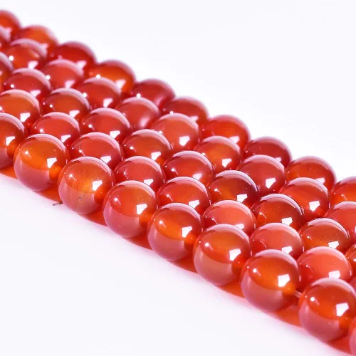 Miniatura 14 de 6mm Cuentas Redondas de Granate para Hacer Joyería DIY, Poder Curativo de Cristal, Piedras Preciosas Sueltas para Hacer Pulseras y Collares, Hilo