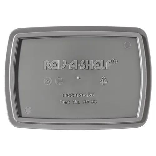 Miniatura 4 de Rev-A-Shelf Basurero de 33 L, Plateado Plata