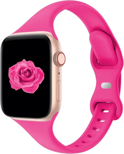 Miniatura 32 de Acrbiutu - Correas compatibles con Apple Watch de 38, 40, 41, 42, 44, 45, 46 y 49 mm, delgada, de silicona, para iWatch serie Ultra, 10, 9, 8, 7, 6