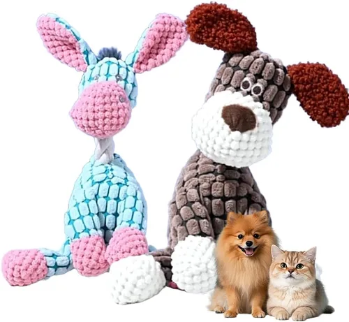 Miniatura 7 de KAMOJI 2026 Nuevos Juguetes para Perros, Bola de Perro Chirriante Recargable con Sonido Hablante, Juguetes de Felpa Indestructibles para Perros