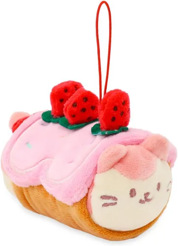 Miniatura 8 de Anirollz Llavero de peluche de animal de peluche – Muñeca de juguete con dije de adorno Suave, esponjoso, cálido, lindo, cómodo, seguro Traje