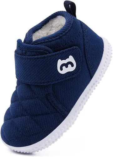 Miniatura 24 de BMCiTYBM Botas de nieve de invierno para bebés y niños pequeños, de piel sintética, cálidas, antideslizantes, zapatos para primeros pasos