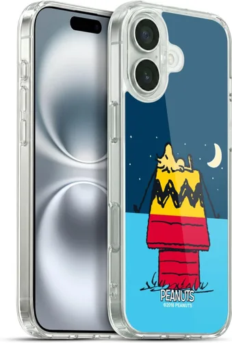 Miniatura 76 de Head Case Designs Funda de gel con licencia oficial de Peanuts Snoopy & Woodstock Halfs and Laughs [protección de grado militar] compatible