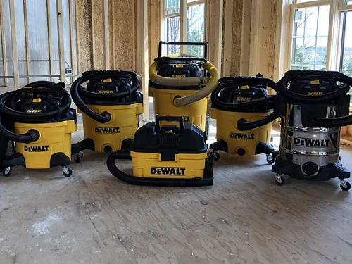 Miniatura 11 de DEWALT DXV14P Aspiradora para tienda en húmedo y seco de 14 galones, aspiradora en húmedo y seco de 6 HP con 110 CFM de potente succión, amarilla