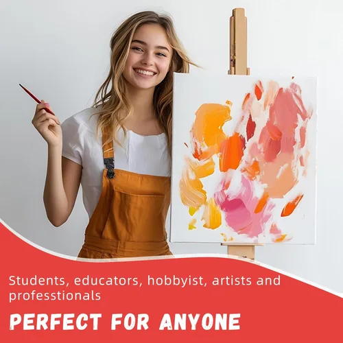 Miniatura 8 de Simetufy Paquete de 24 Tableros de Lienzo Grandes de 12 x 16 Pulgadas para Pintar - Paneles de Lienzo de Algodón 100% Imprimados con Gesso Libres