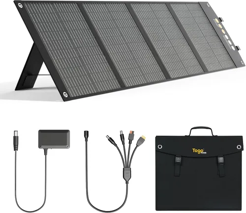 Miniatura 11 de Panel solar portátil bifacial de 100 W, panel solar plegable resistente a la flexión de 100 vatios 22 V, cargador solar monocristalino para estación