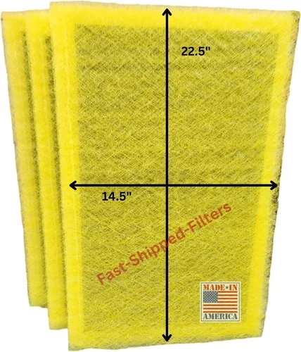 Fast-Shipped-Filters - Paquete de 3 almohadillas de filtro de repuesto de 16 x 25 pulgadas, diseñadas para adaptarse al filtro de aire MicroPower