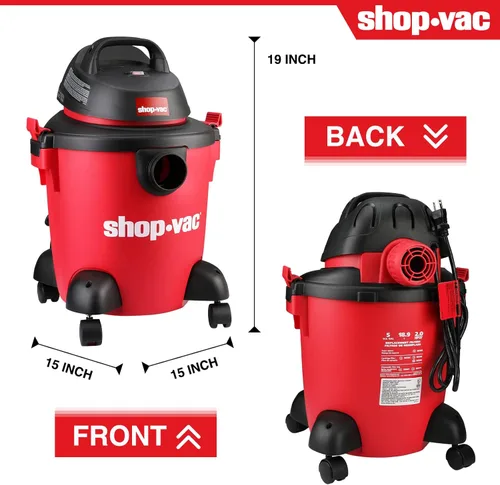 Miniatura 2 de Shop-Vac Aspiradora húmeda/seca HP de 5 galones 2.0 Peak HP+Shop·AIR Aspiradora inalámbrica para coche, púrpura