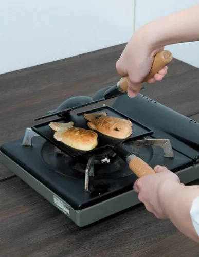 Miniatura 5 de Ikenaga Taiyaki Maker - Fundición de hierro, suplemento antiadherente