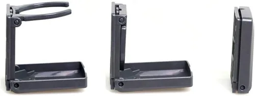 Miniatura 6 de 2 soportes plegables ajustables para bebidas con tornillos y cintas, portavasos plegables para automóvil, camión, barco, furgoneta (negro)