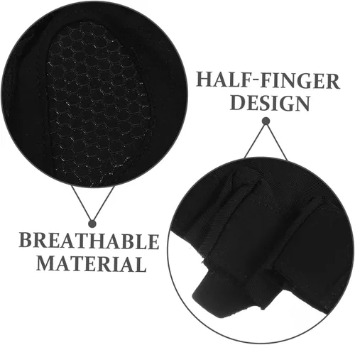 Miniatura 3 de Anti-Skid Half-Finger Workout Gloves for Men and Women Breathable Fitness Gloves with Sweat Absorption for Outdoor Cycling Weightlifting and Gym
