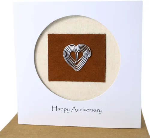 Camellia Bees Tarjeta de 10º Aniversario, Tarjeta Temática de Boda en Lata de Aluminio para Esposo, Esposa, Pareja (10º)