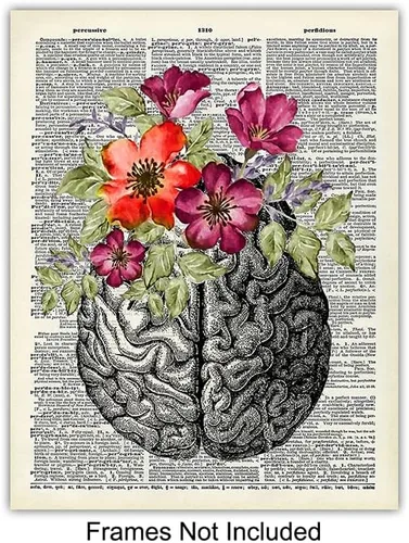 Miniatura 3 de Decoración artística de pared de corazón, cráneo, cerebro, pulmones, riñón, hígado, decoración de habitación de anatomía humana, decoración