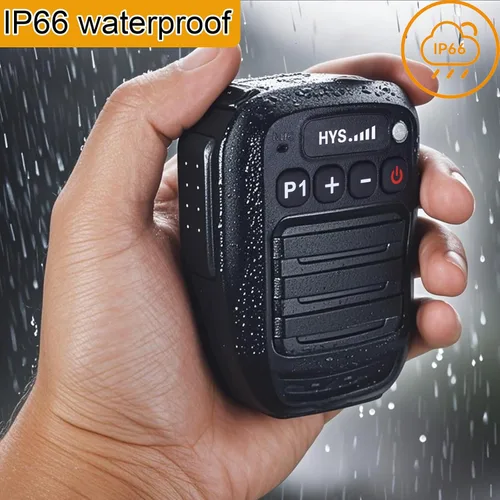 Miniatura 3 de HYS Micrófono Bluetooth para la aplicación Zello, micrófono inalámbrico con PTT - IP66 impermeable, carga tipo C, batería de 1000 mAh, tiempo