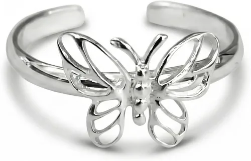 Miniatura 8 de Sterling Silver Toe Ring, Handmade Adjustable Open Band, Minimalist Dainty Summer Beach Foot Jewelry for Women, Can Be Worn as Knuckle or Pinky Ring