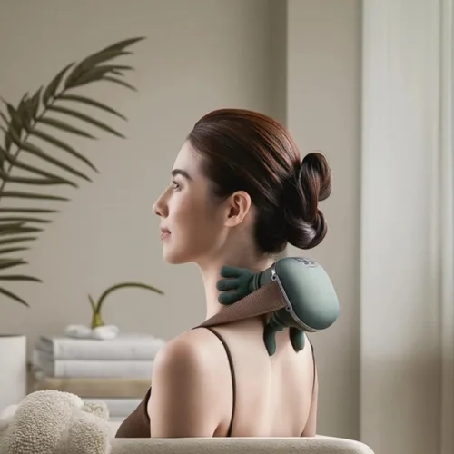 Miniatura 2 de ZoserX - Masajeador térmico biónico, masajeador portátil shiatsu de cuello y espalda, masaje eléctrico de tejido profundo 4D, diseño de mano humana