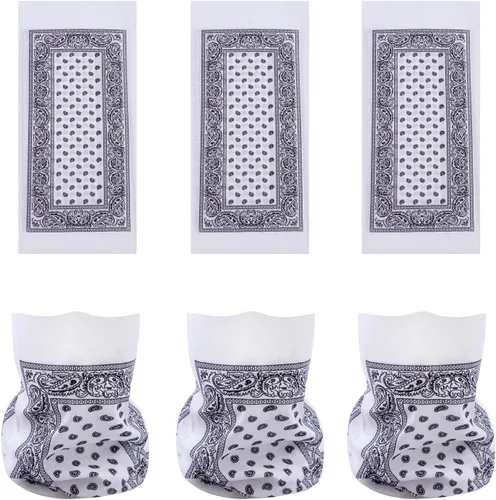 Miniatura 8 de Máscara facial multibandana, polaina para el cuello, sin costuras, diadema mágica para exteriores, bufanda facial para polvo, viento y resistencia a