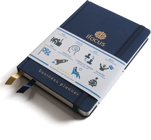 Miniatura 8 de Planificador de negocios sin fecha para emprendedores. Cuaderno de proyectos de enfoque para la productividad. Planificador diario semanal