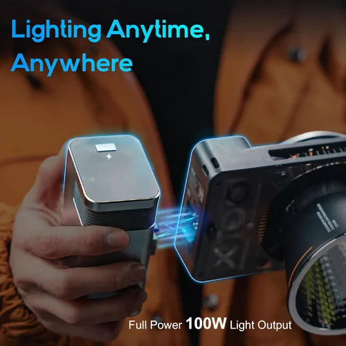 Miniatura 3 de Zhiyun MOLUS X100 Combo V2 versión mejorada LED de luz de video [oficial], portátil de 100 W, 2700 K-6500 K, CRI 95+ TLCI 97+, control de brillo