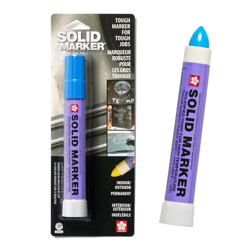 Marcador de pintura solidificada Solid Marker de Sakura, de 14 a 392 grados Fahrenheit, Azul, 1 Azul (Blue Paint)