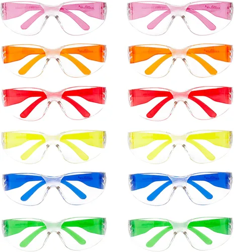 Miniatura 8 de BISON LIFE - Lentes de seguridad con protección envolvente resistente a arañazos, lente de policarbonato resistente a impactos ANSI Z87.1