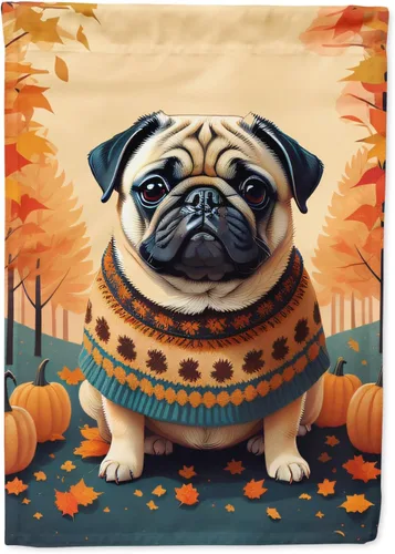 Miniatura 60 de Caroline's Treasures DAC1001GF Affenpinscher - Bandera decorativa para jardín de otoño, decoración para patio exterior, patio, parterres