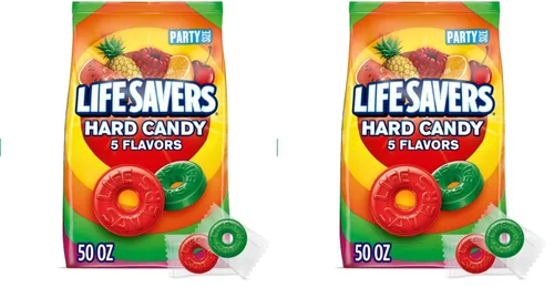 Miniatura 8 de LIFE SAVERS Bolsa de caramelos duros de 5 sabores, caramelos duros envueltos individualmente para bolsas de regalos, viajes por carretera
